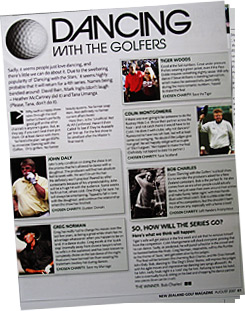 DANCING WITH THE GOLFERS