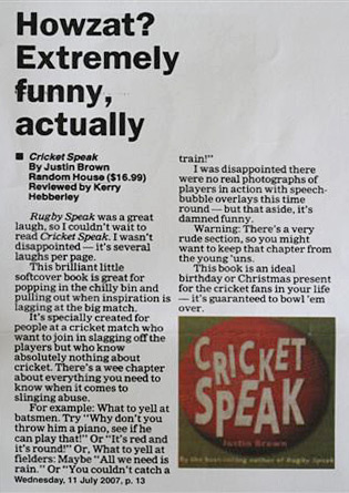 Cricket Speak review by Kerry Hebberley